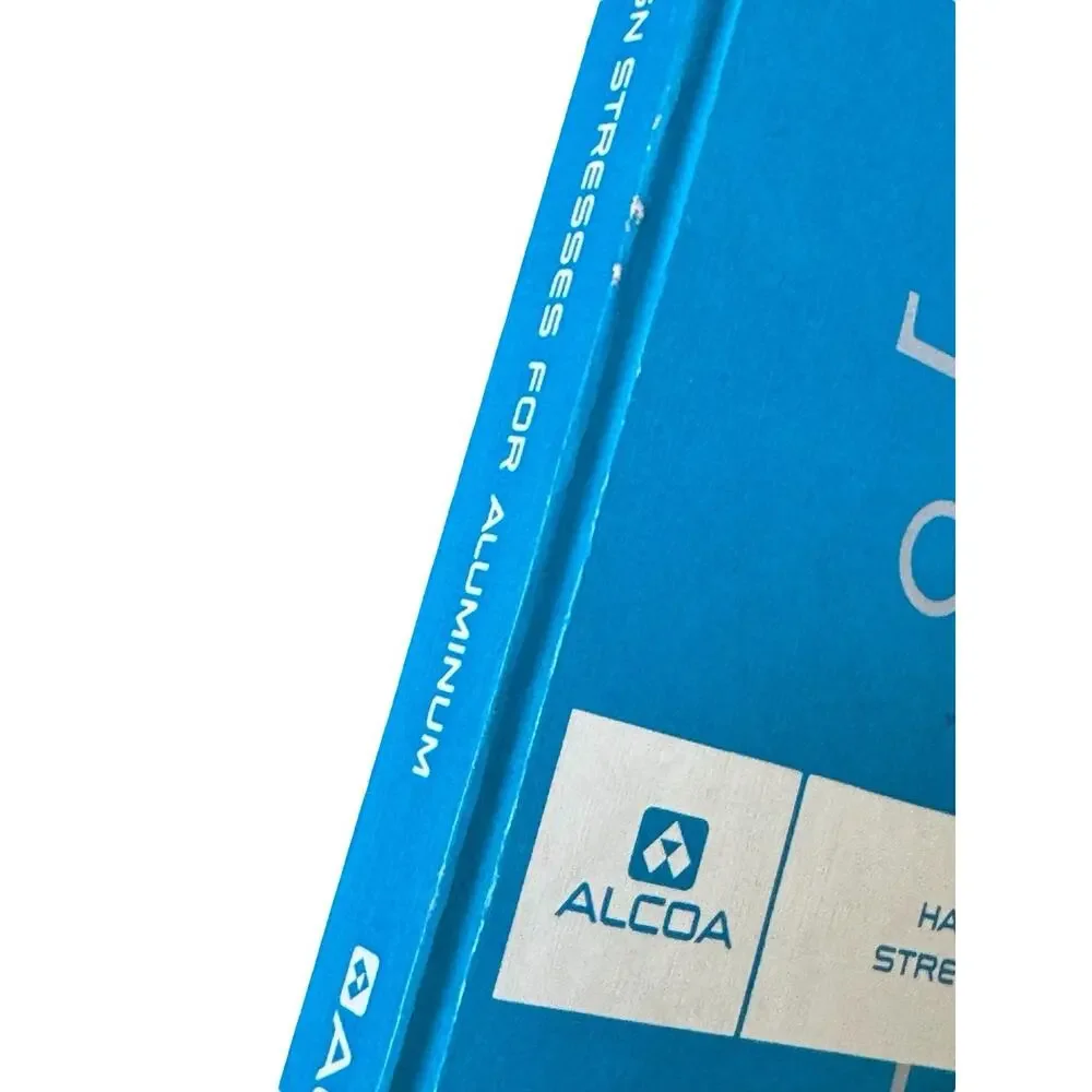1966 Alcoa Handbook of Design Stresses For Aluminum Book Illustrated Engineering